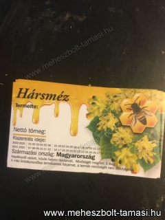 Mézesüveg címke: Hárs